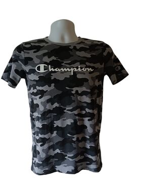 Champion boy's black/gray short-sleeve camouflage t-shirt size XL